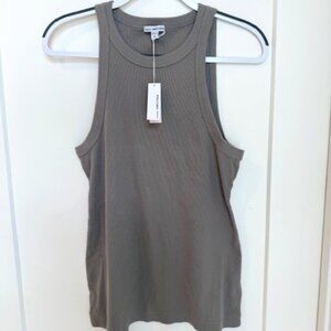 James Perse Cutaway Rib Tank – Size 4 – NWT – Sleek & Minimalist